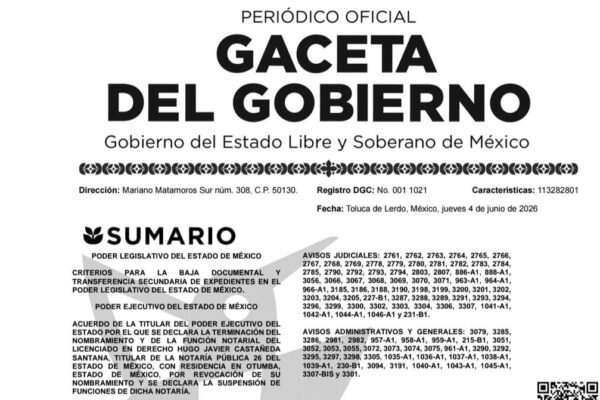 Revocan nombramiento a notario en Otumba por irregularidades administrativas