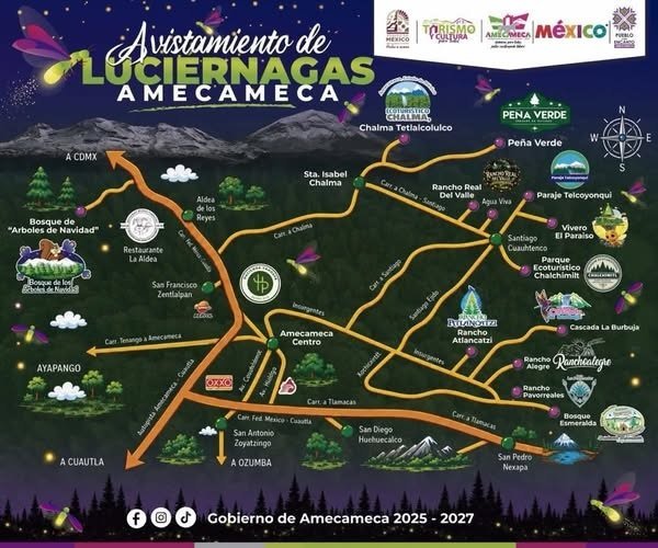Amecameca abre sus santuarios de luciérnagas: una aventura mágica bajo las estrellas