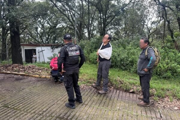 Rescatan a excursionista lesionado en la Sierra de Guadalupe
