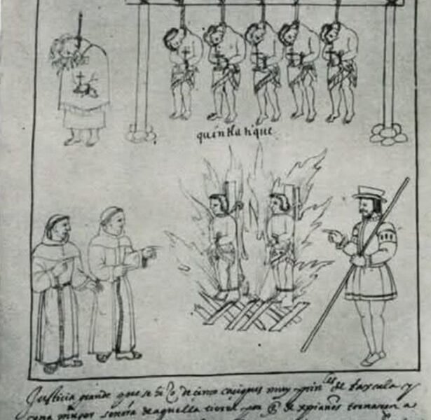 El auto de fe de Texcoco: cuando la Inquisición quemó a la nobleza indígena