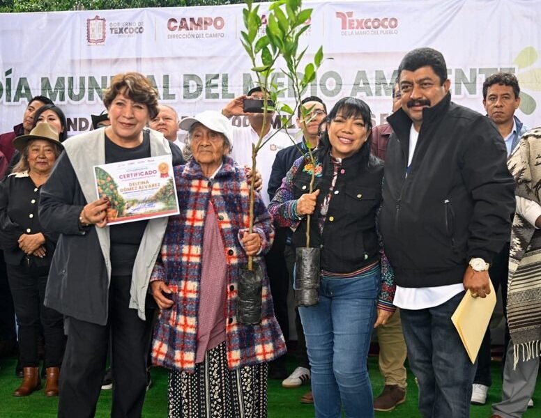 Texcoco reparte 50 mil árboles frutales en campaña ambiental