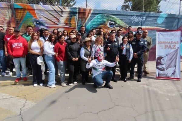 Texcoco embellece sus calles con murales que promueven paz y seguridad