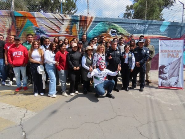 Texcoco embellece sus calles con murales que promueven paz y seguridad