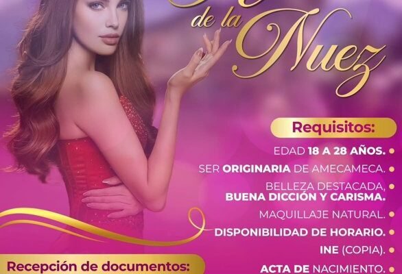 Amecameca convoca a jóvenes para elegir a la próxima Reina de la Nuez