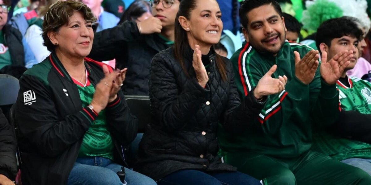 Sheinbaum y Delfina Gómez respaldan a México en el Fut Fest de Nezahualcóyotl