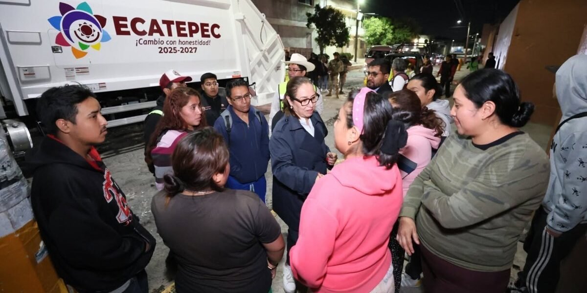 Ecatepec retira 14 mil toneladas de basura en seis meses con recolección nocturna
