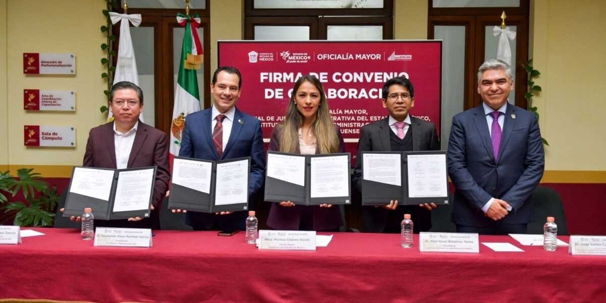 Estado de México fortalece profesionalización de servidores públicos con nuevos convenios