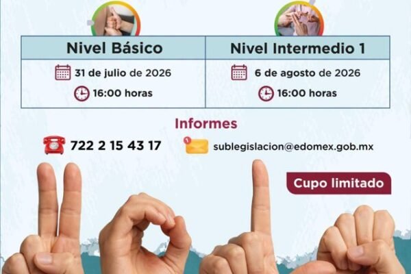 Curso gratuito de Lengua de Señas Mexicana: inscripciones abiertas en línea