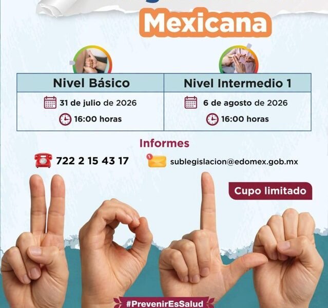 Curso gratuito de Lengua de Señas Mexicana: inscripciones abiertas en línea