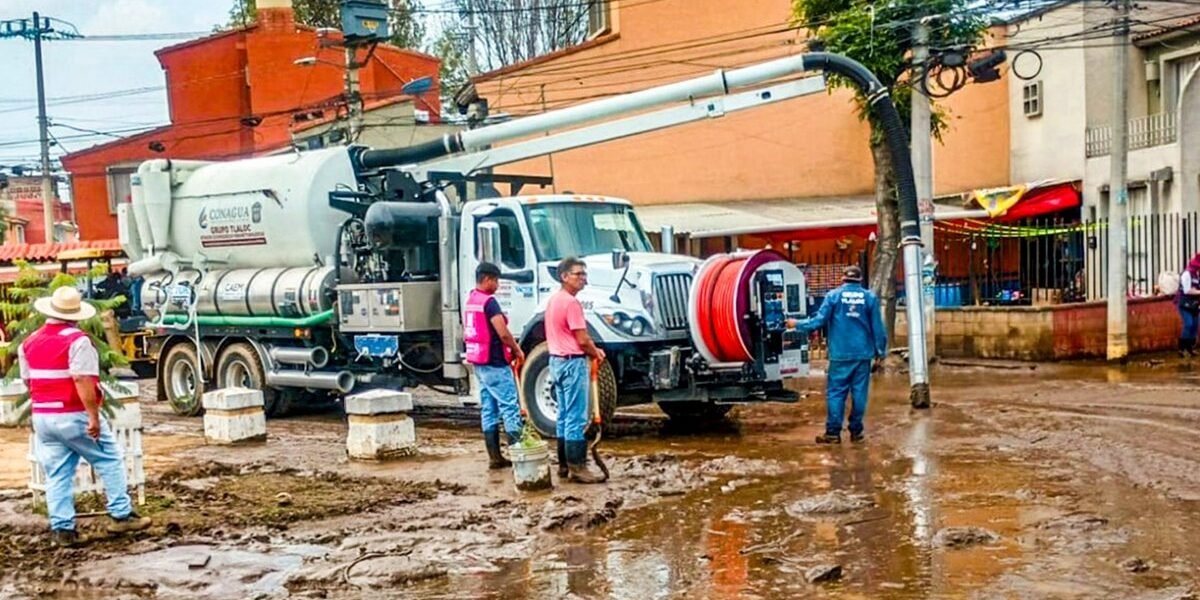 Estado de México atiende 148 encharcamientos en 30 municipios por lluvias