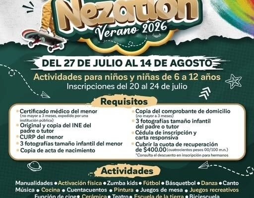 Nezatlón Verano 2026: tres semanas de diversión y aprendizaje para niños