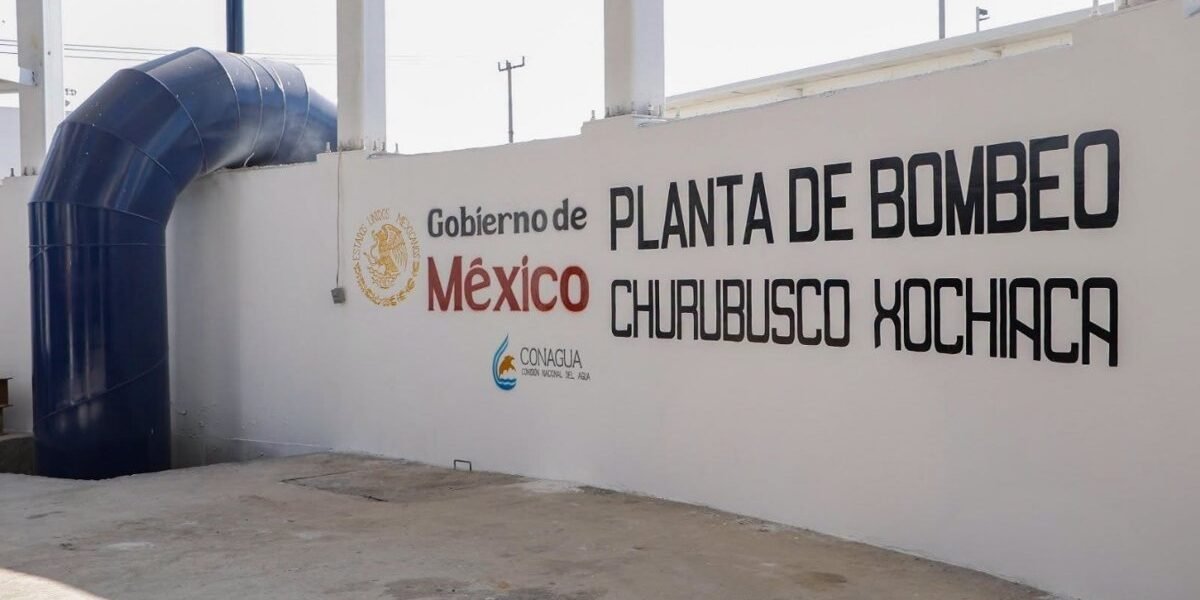 Entra en operación planta de bombeo Churubusco-Xochiaca en Nezahualcóyotl