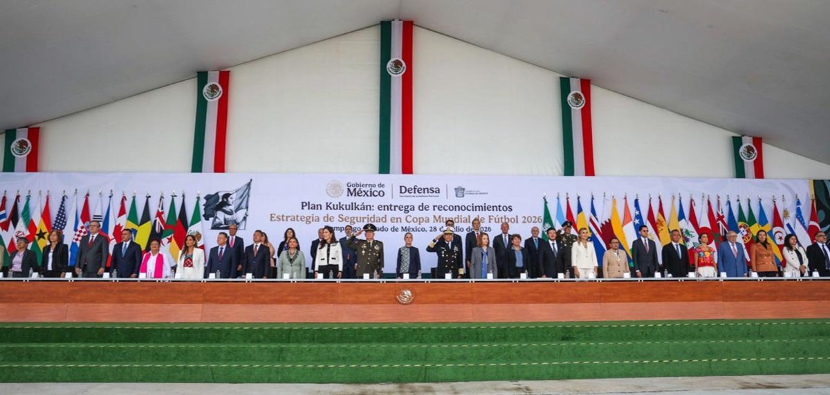 México reconoce a 124 mil 500 elementos de seguridad tras éxito del Mundial