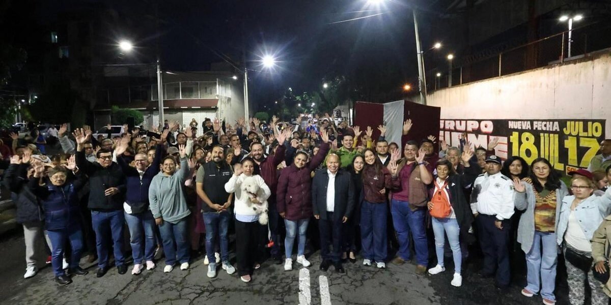 Tlalnepantla avanza en transformación urbana con nueva iluminación en calles