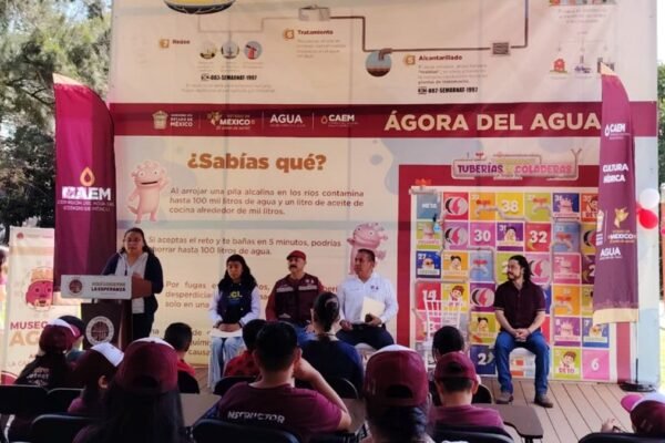 Naucalpan instala el Ágora del Agua: espacio interactivo para aprender a captar lluvia