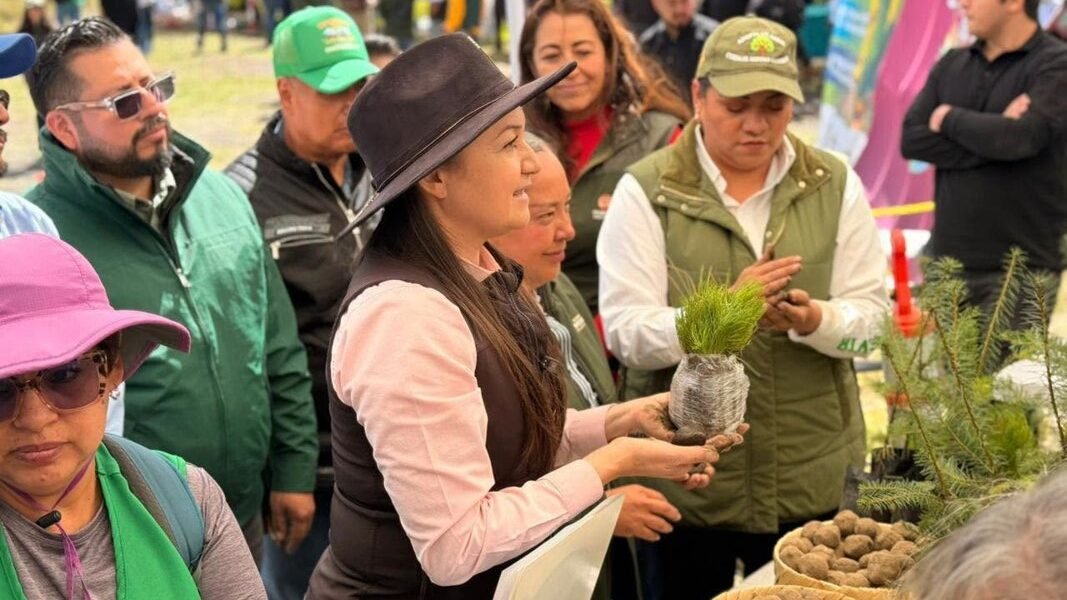 Amecameca realiza jornada ambiental con plantación de árboles en Paso de Cortés