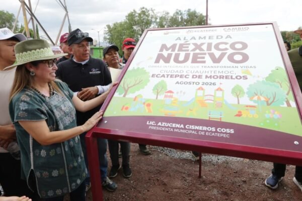De basurero a parque: Ecatepec transforma México Nuevo con Alameda de 335 luminarias