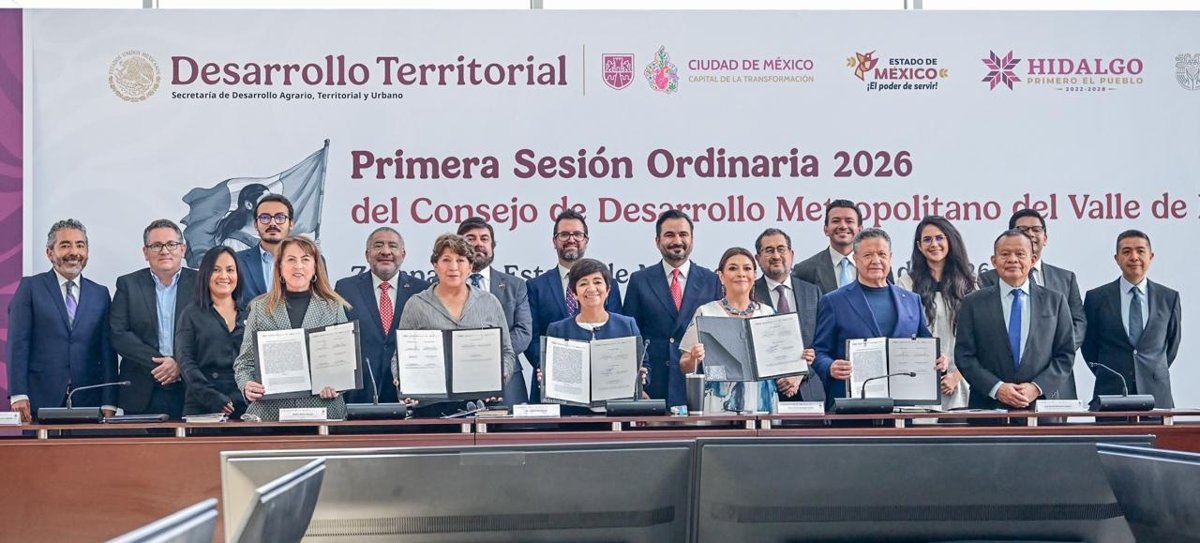 Edomex consolida alianza metropolitana con CDMX, Hidalgo y Morelos