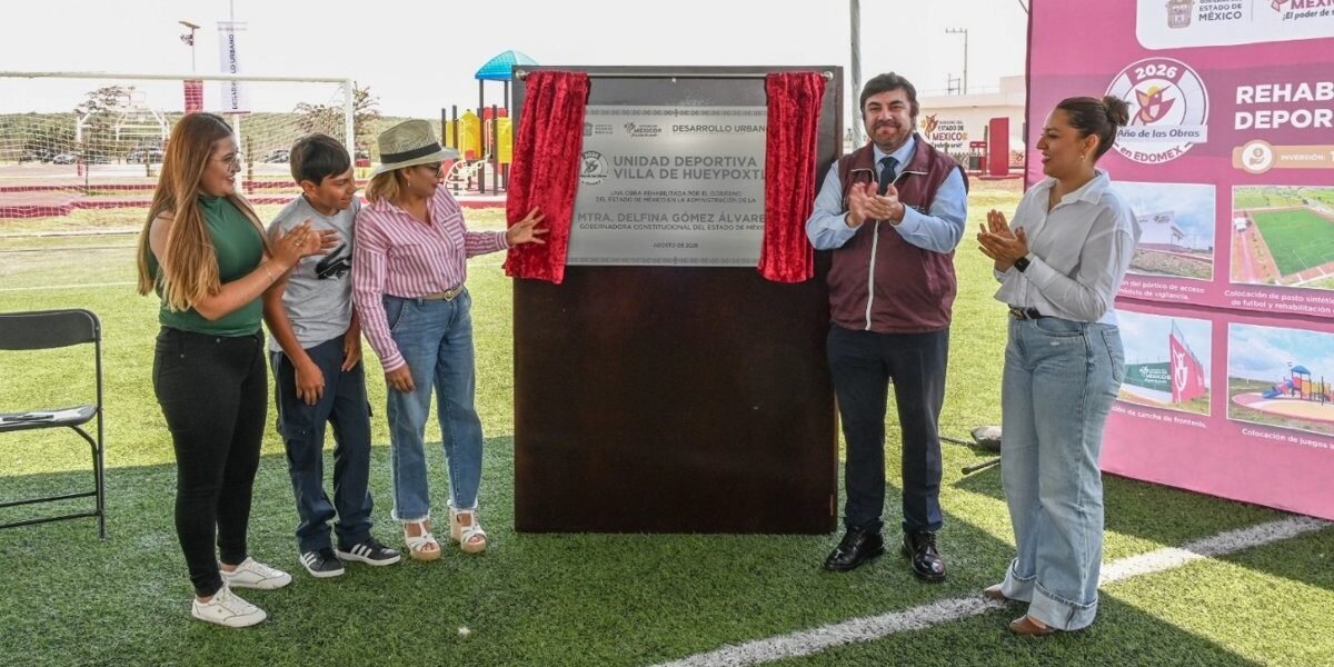 Invierten 17 millones en rehabilitación de unidad deportiva en Hueypoxtla