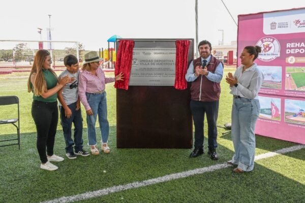 Invierten 17 millones en rehabilitación de unidad deportiva en Hueypoxtla
