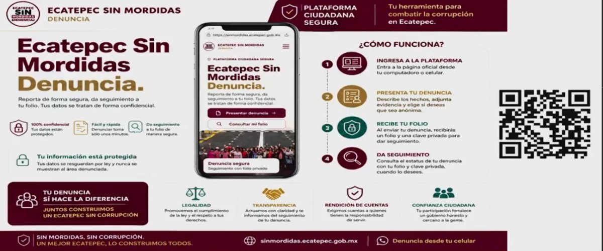 Ecatepec lanza plataforma anticorrupción y ha cesado a 510 policías