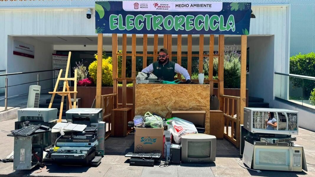 Estado de México recolecta 15 toneladas de residuos electrónicos en campaña ElectroRecicla