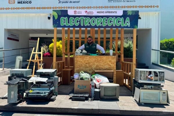 Estado de México recolecta 15 toneladas de residuos electrónicos en campaña ElectroRecicla