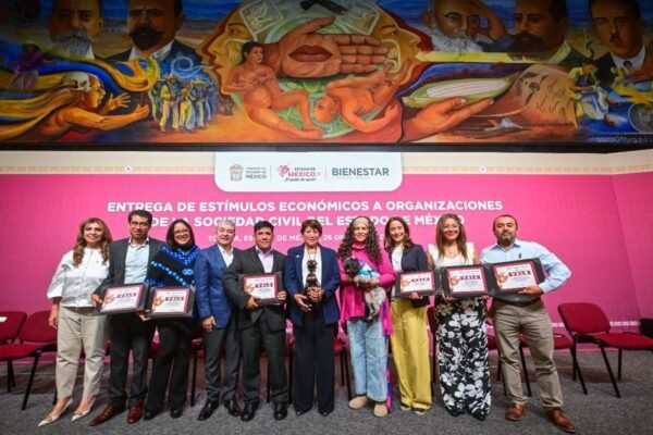 Gobierno del Estado de México entrega estímulos a 7 organizaciones civiles