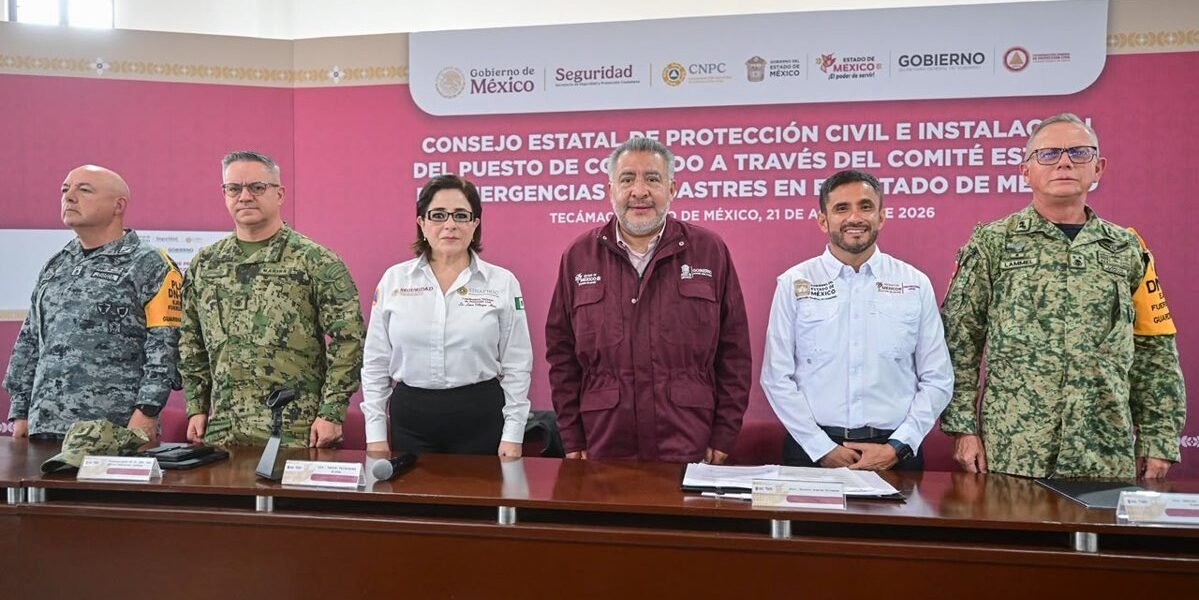 Estado de México activa comando de emergencia ante lluvias y El Niño