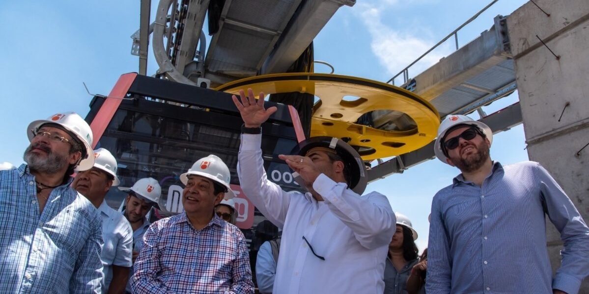 Línea 3 del Mexicable avanza 71.4% y beneficiará a 40 mil usuarios diarios