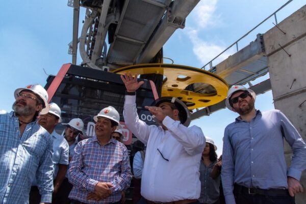 Línea 3 del Mexicable avanza 71.4% y beneficiará a 40 mil usuarios diarios