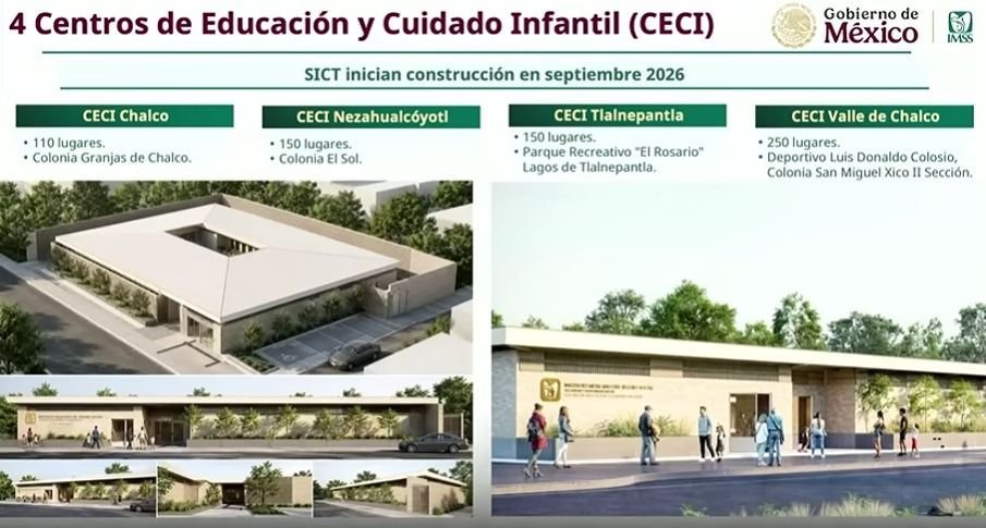 IMSS construirá 7 centros de cuidado infantil en la Zona Oriente