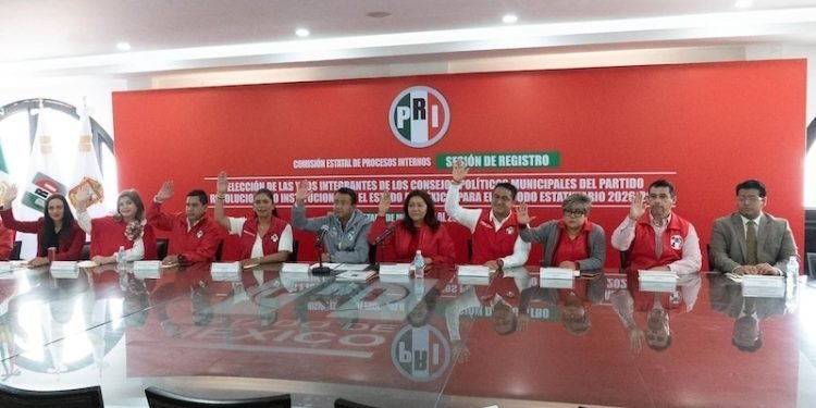 PRI abre proceso para elegir integrantes de Consejos Municipales en Edomex