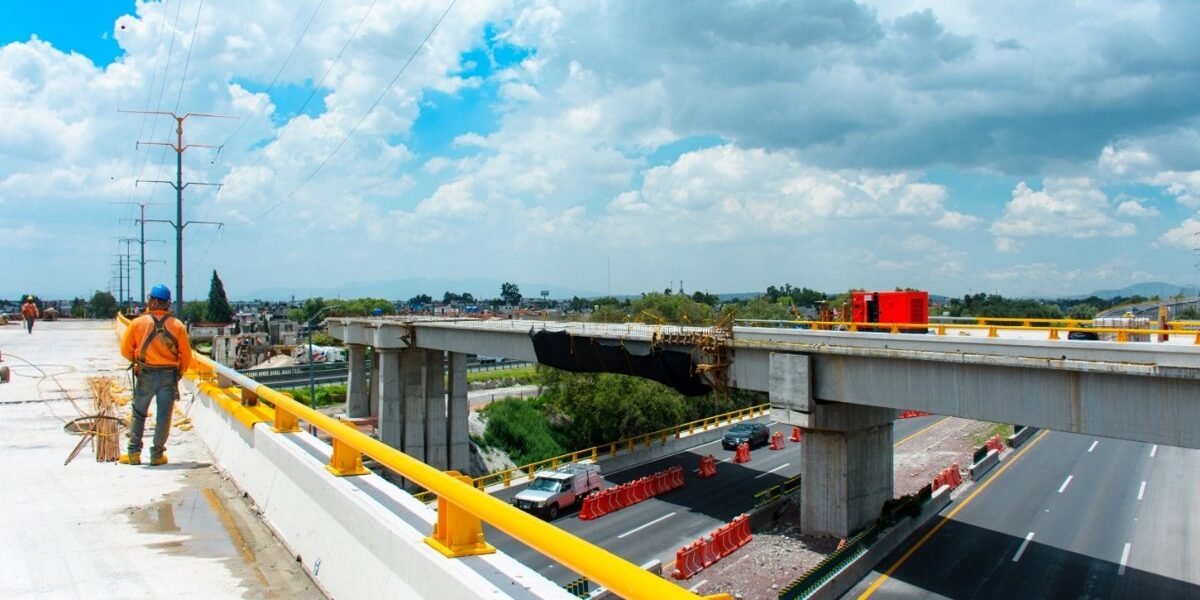 Avanza a 92% la construcción del puente de la Vialidad Mexiquense