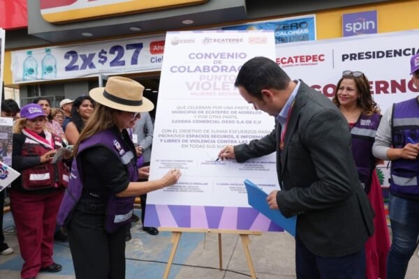 Ecatepec amplía Red Violeta con 80 nuevas tiendas Oxxo como puntos de resguardo