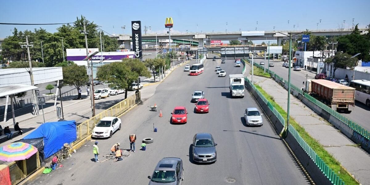 Avenida Alfredo del Mazo avanza con 85% en rehabilitación en Toluca