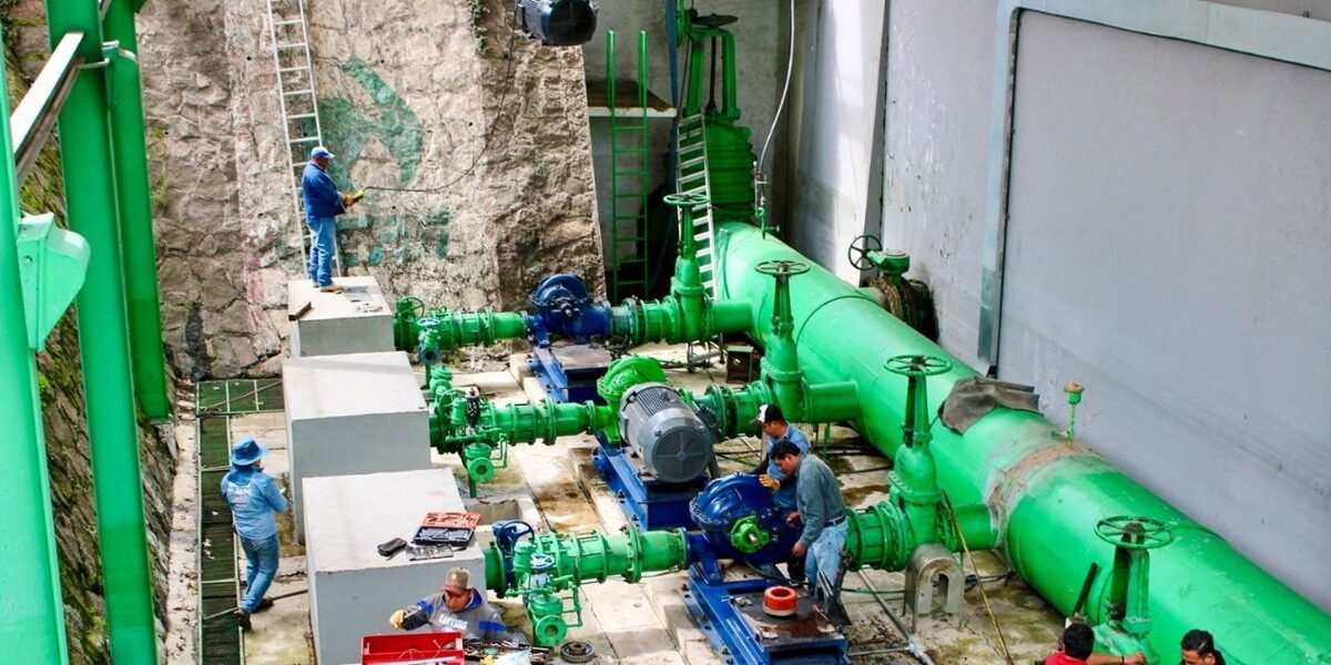 Toluca recupera suministro de agua tras reparaciones urgentes en planta de bombeo