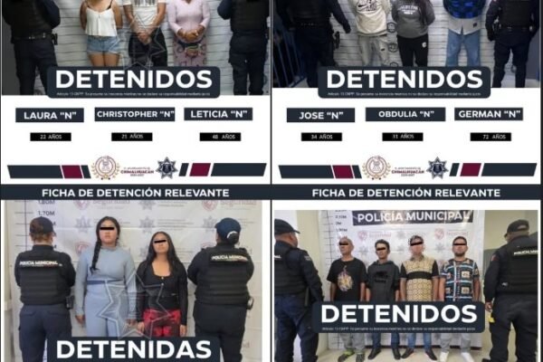 Detienen a 13 narcomenudistas en operativo coordinado en Chimalhuacán