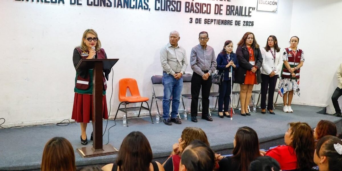 Nezahualcóyotl fortalece educación inclusiva con curso de Braille