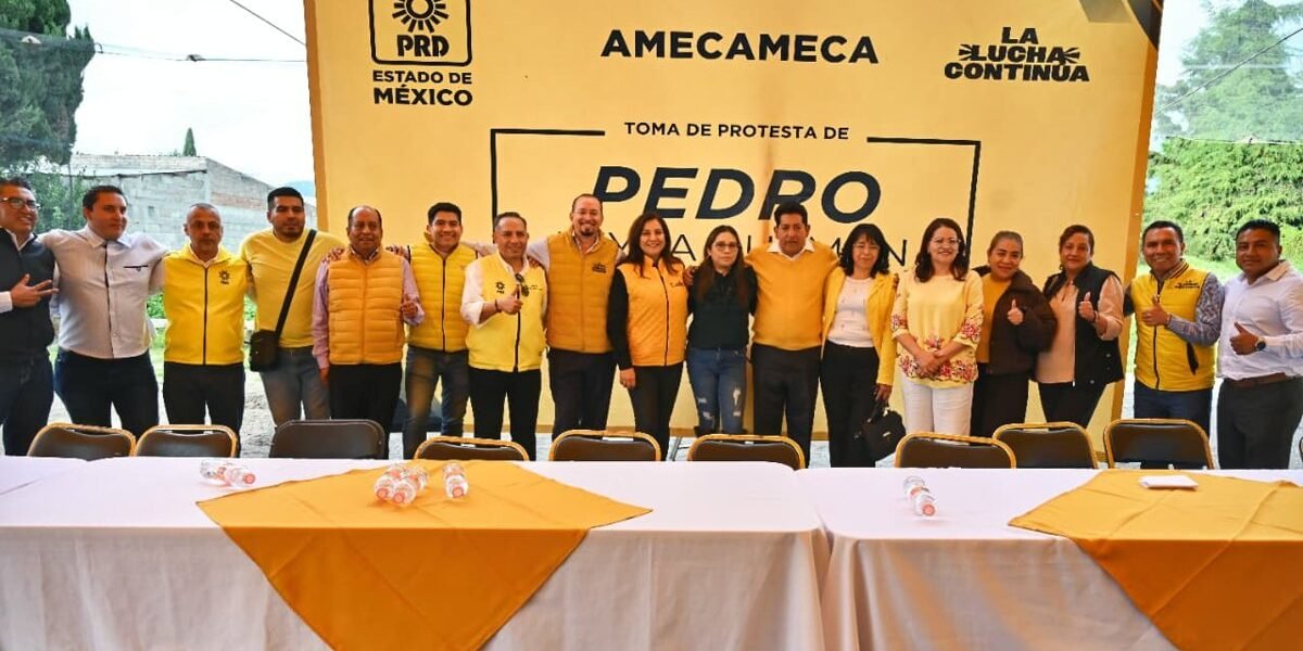 PRD renueva dirigencia en Amecameca con Pedro Leyra Guzmán