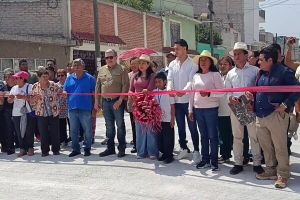Chalco avanza: concluye pavimentación de la Unión de Guadalupe tras tres años