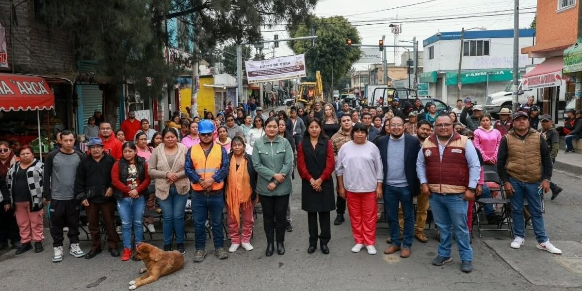 Chimalhuacán inicia transformación de la avenida Arca de Noé con pavimento asfáltico
