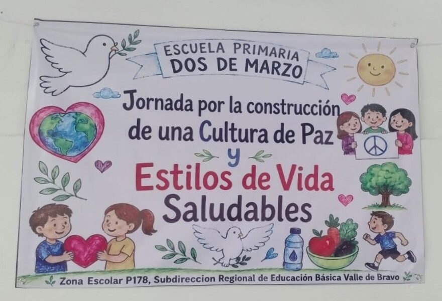 Más de 17 mil estudiantes participan en jornada por la paz en escuelas mexiquenses