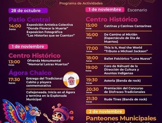 Festival Cultural "La Magia del Mictlán Chalco 2026" abre con entrada libre