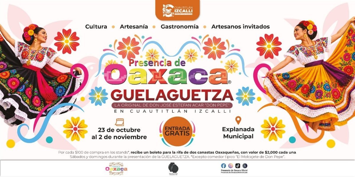 Cuautitlán Izcalli celebra la riqueza cultural de Oaxaca con la Guelaguetza