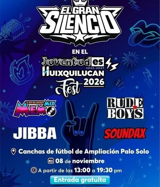 Juventudes Fest Huixquilucan 2026: música, convivencia y espacios seguros
