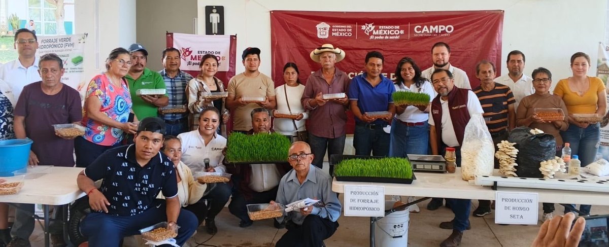 Capacitación en soberanía alimentaria llega al campo mexiquense